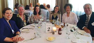 Photo of Payson Wharton Legacy Society members having lunch
